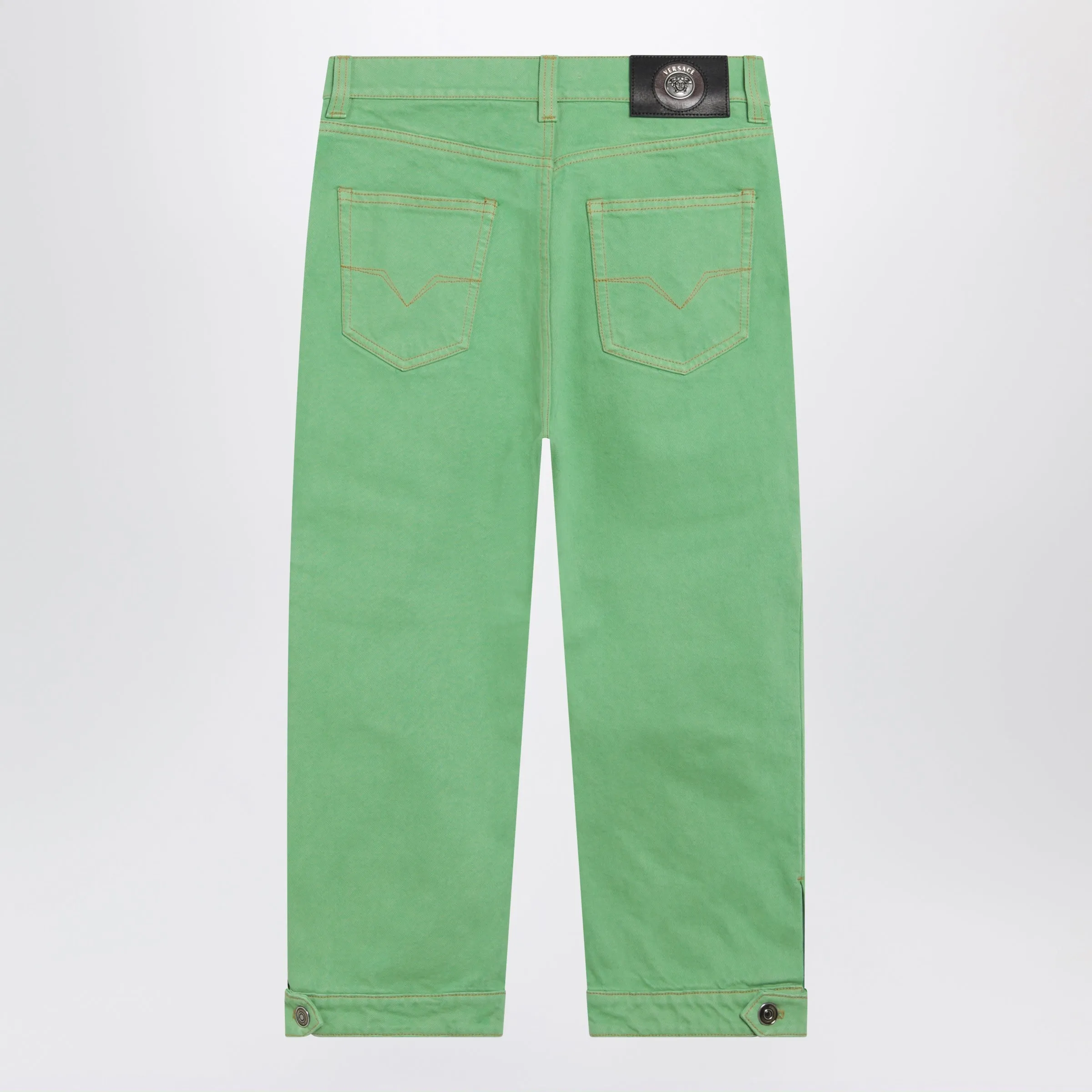 Pastel Green Capri Jeans sold by Wanan Luxury product image thumbnail 2