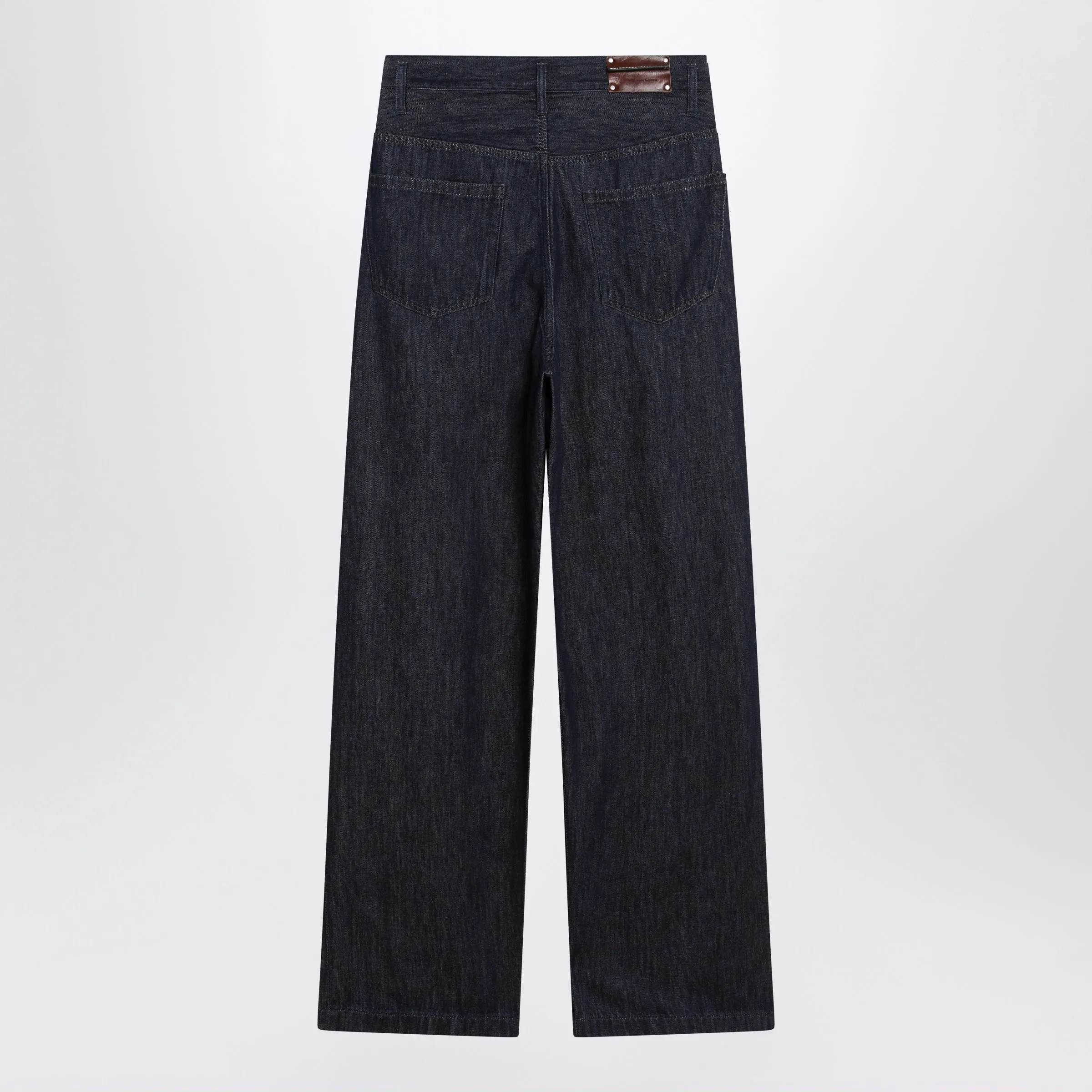 Wide-Leg Indigo Blue Jeans sold by Wanan Luxury product image thumbnail 2