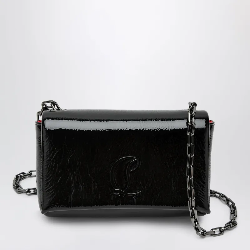 Loubi 54 Large Flap Shoulder Bag Black made by Christian Louboutin