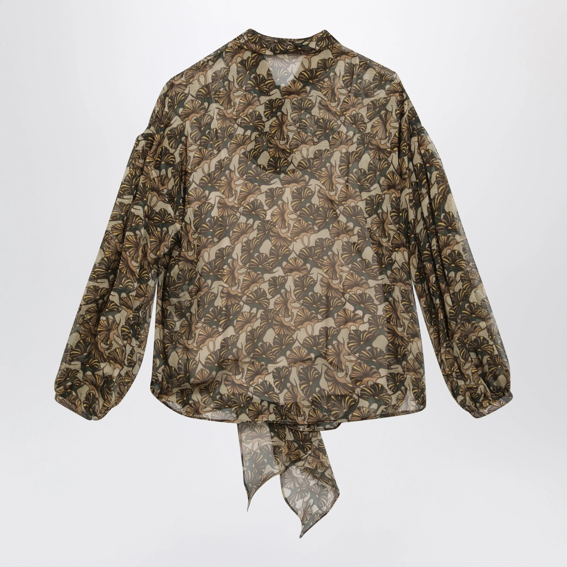 Printed Silk Chiffon Blouse sold by Wanan Luxury product image thumbnail 2