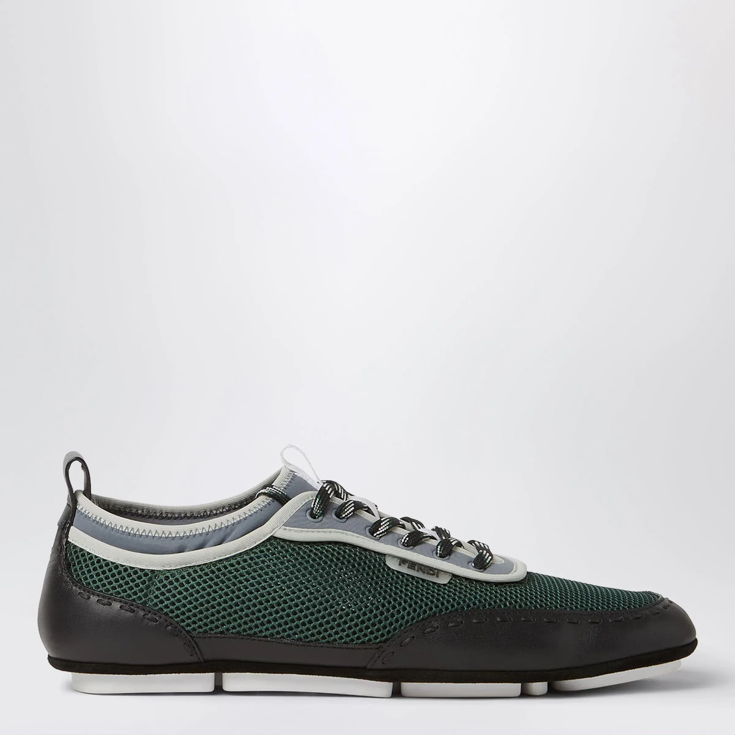 Fit Sneakers Neon Green Mesh And Black Leather sold by Wanan Luxury