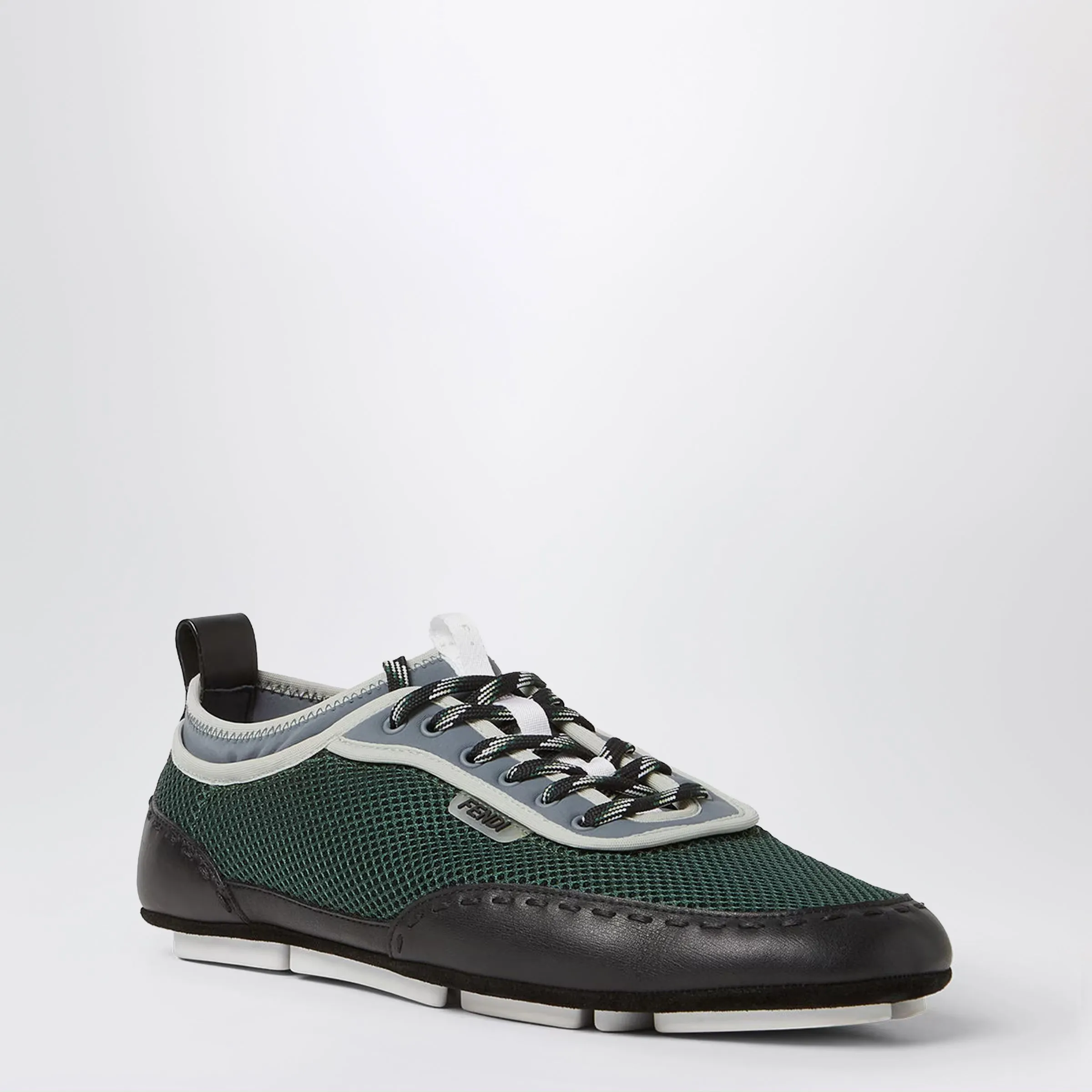 Fit Sneakers Neon Green Mesh And Black Leather sold by Wanan Luxury product image thumbnail 2