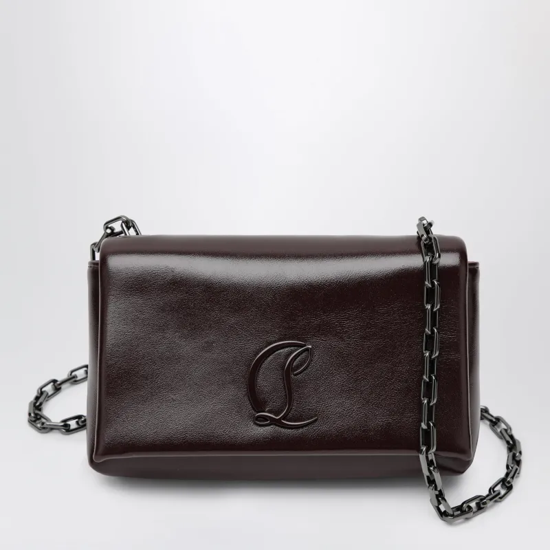 Loubi 54 Large Flap Shoulder Bag Burgundy made by Christian Louboutin