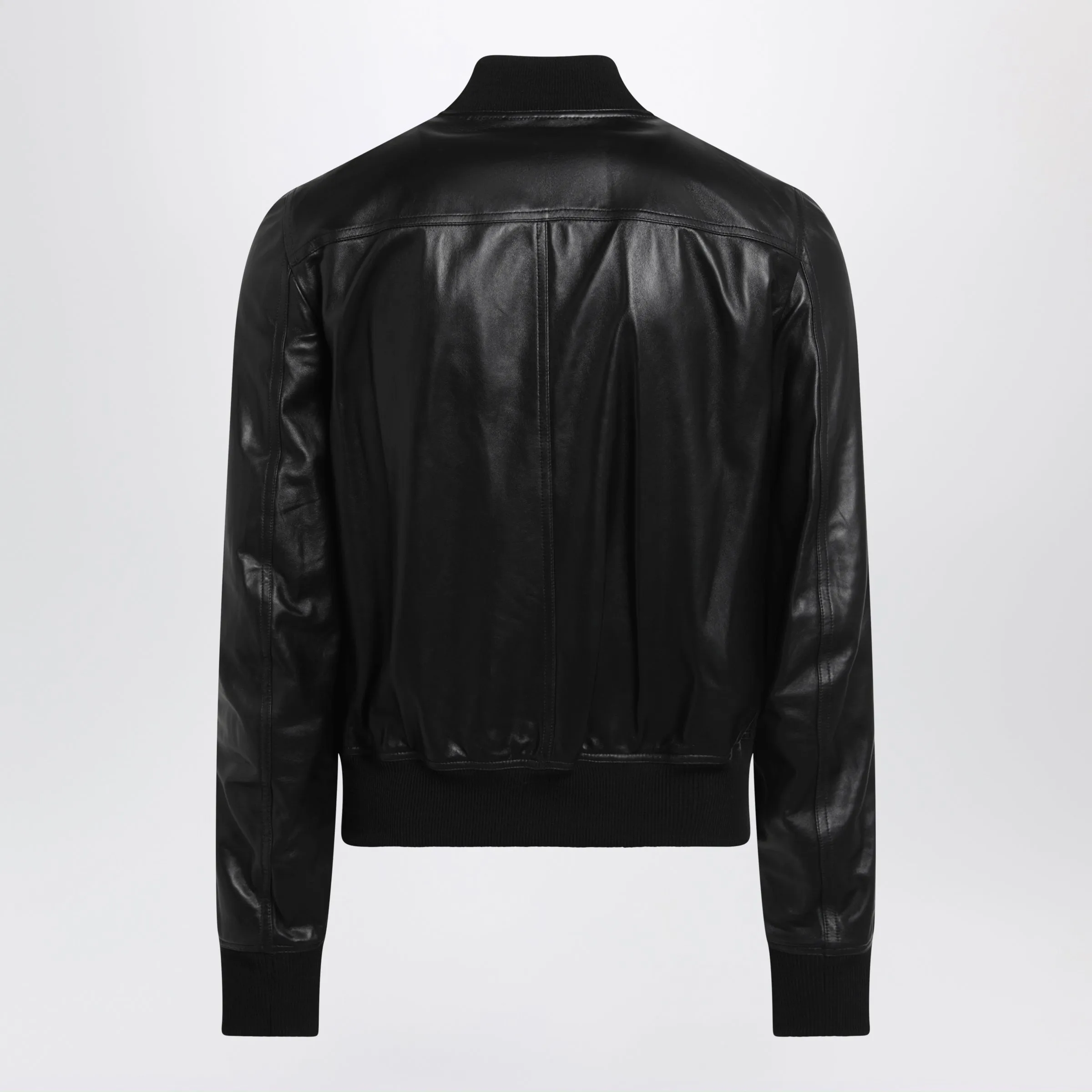 Black Bauhaus Flight Leather Jacket sold by Wanan Luxury product image thumbnail 2