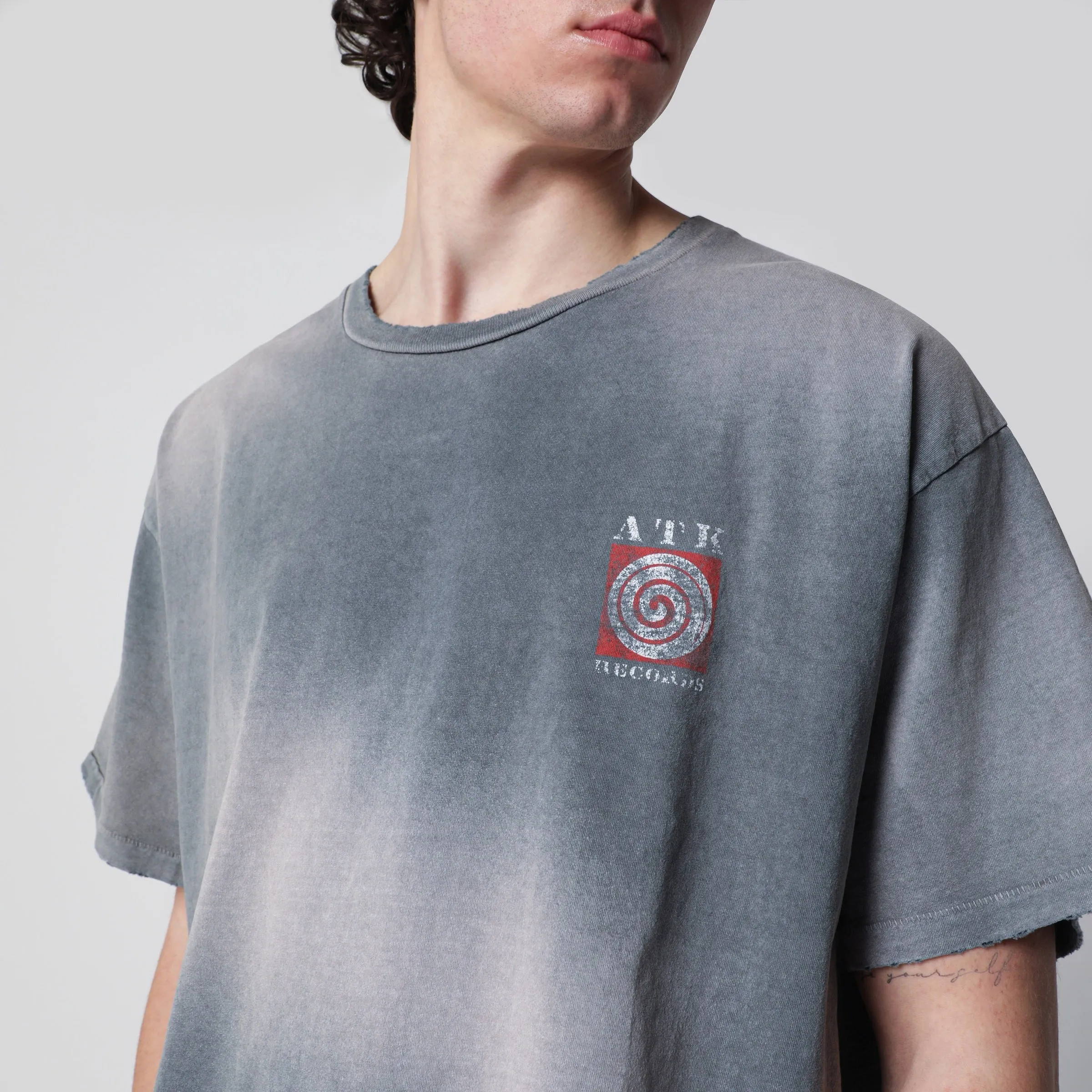 Black Atk T-Shirt With Faded Effect sold by Wanan Luxury product image thumbnail 2