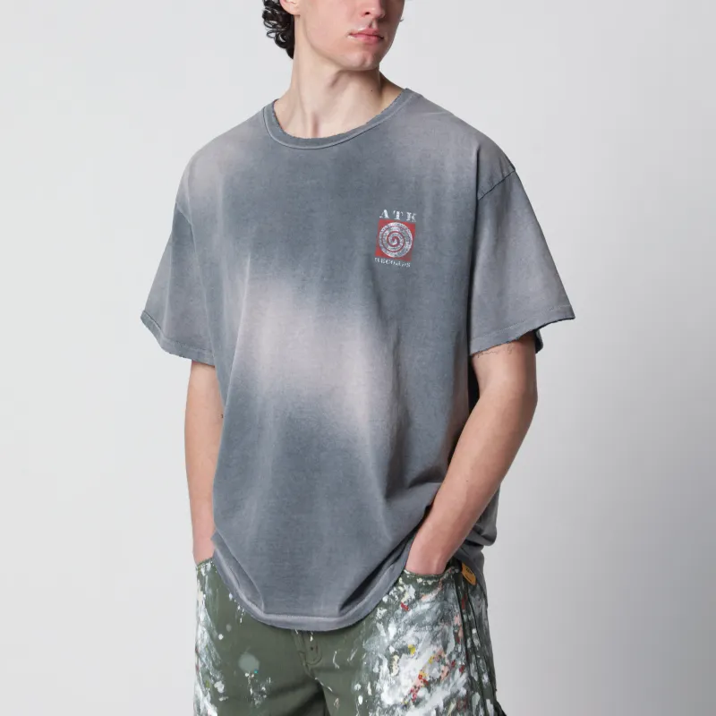 Black Atk T-Shirt With Faded Effect made by Gallery Dept.
