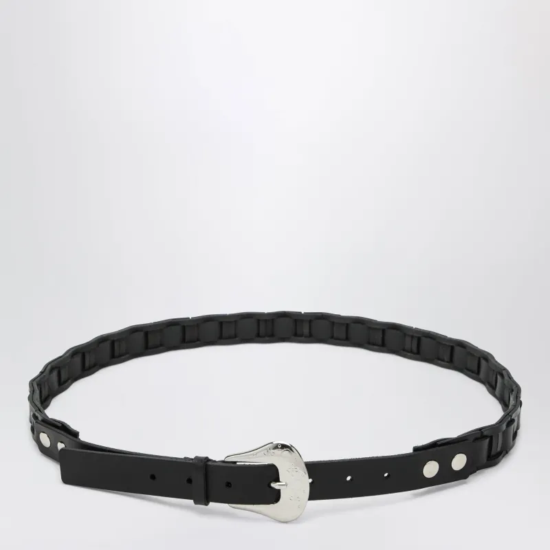 Black Leather Belt made by Namacheko