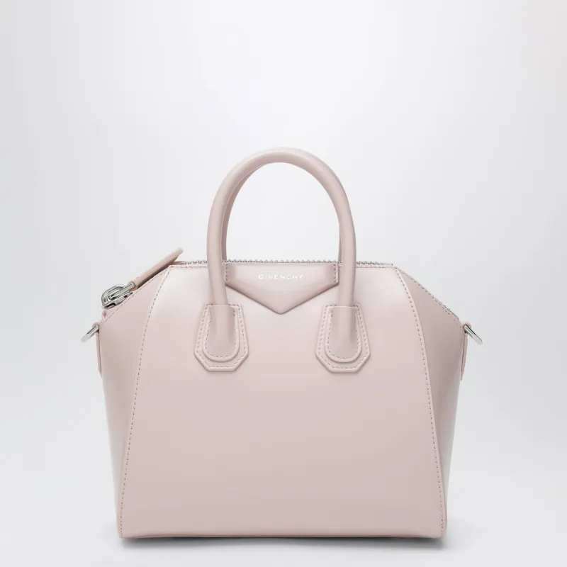 Antigona Mini Box Calfskin Leather Bag In Pink made by Givenchy