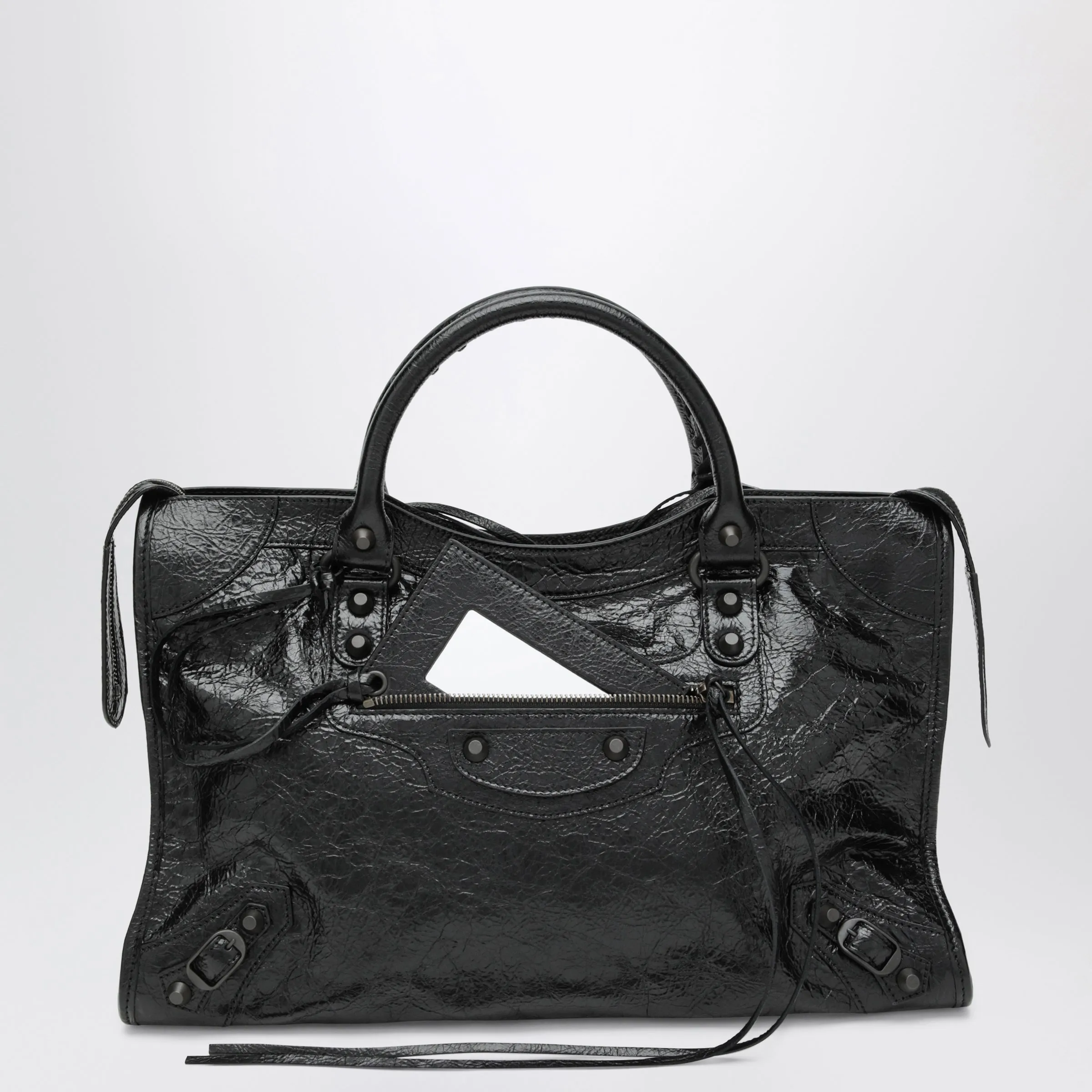 Le City Medium Lambskin Leather Handbag In Black sold by Wanan Luxury