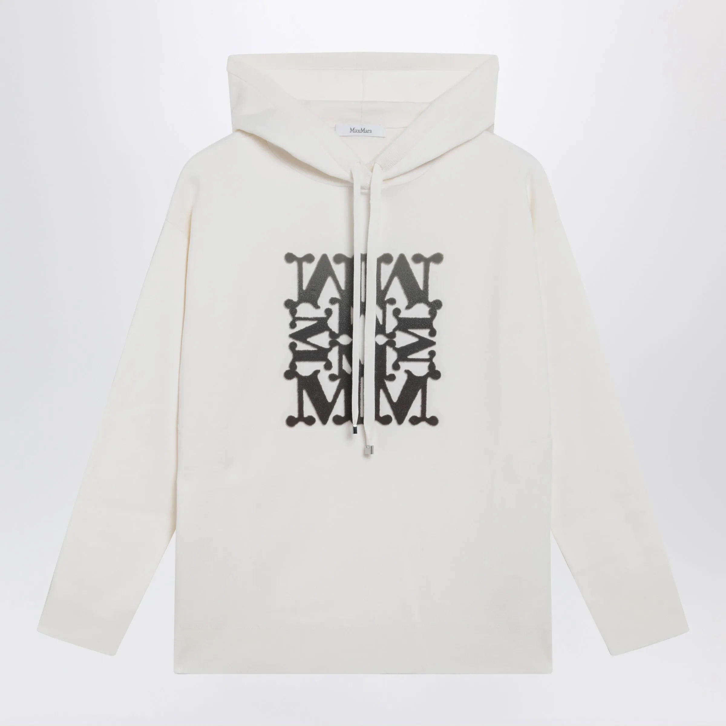 Taddeo Hooded Virgin Wool Sweater In White sold by Wanan Luxury