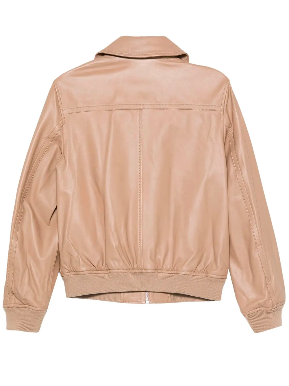 Zip-Up Leather Jacket sold by Wanan Luxury product image thumbnail 3