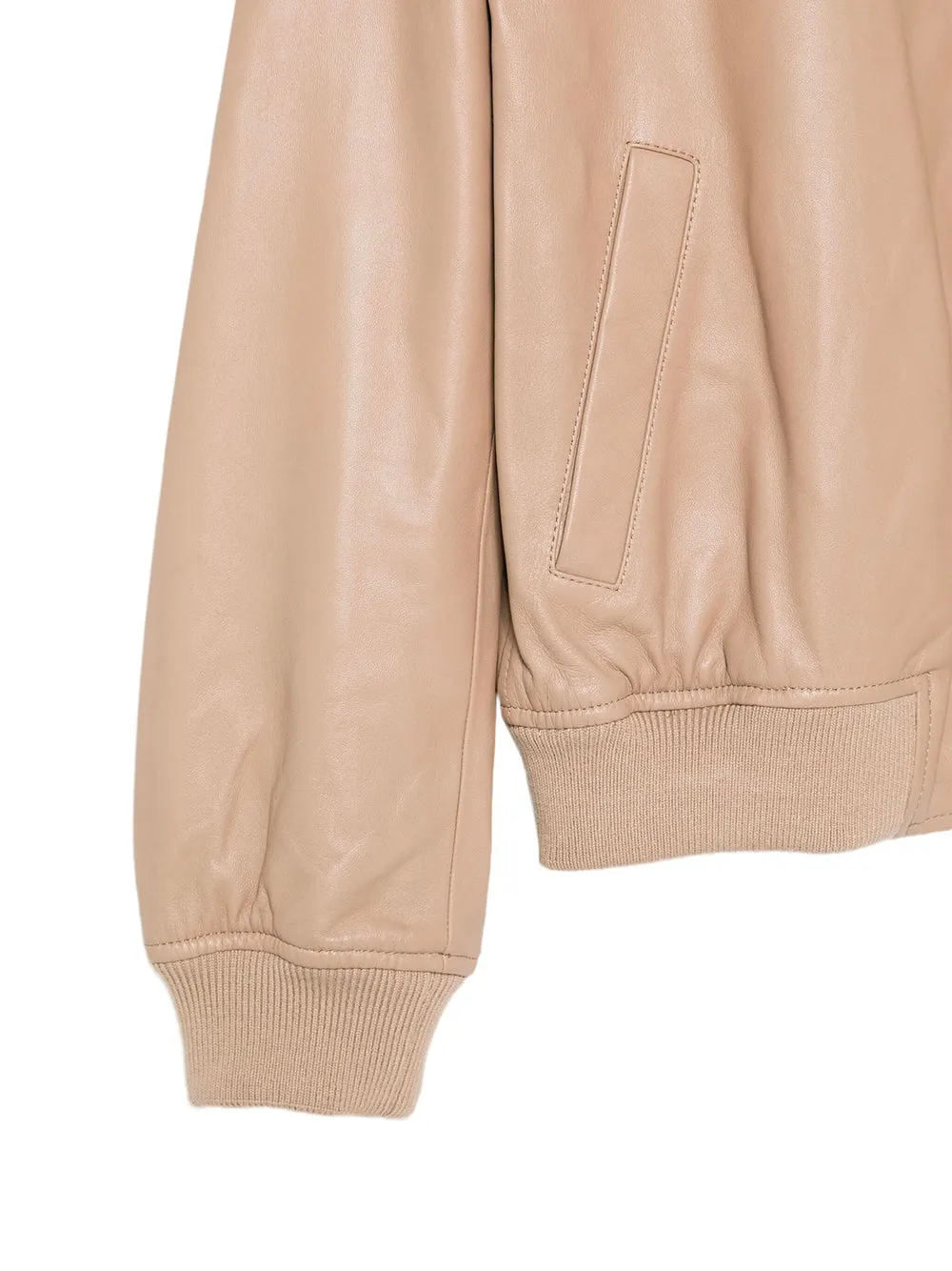 Zip-Up Leather Jacket sold by Wanan Luxury product image thumbnail 2
