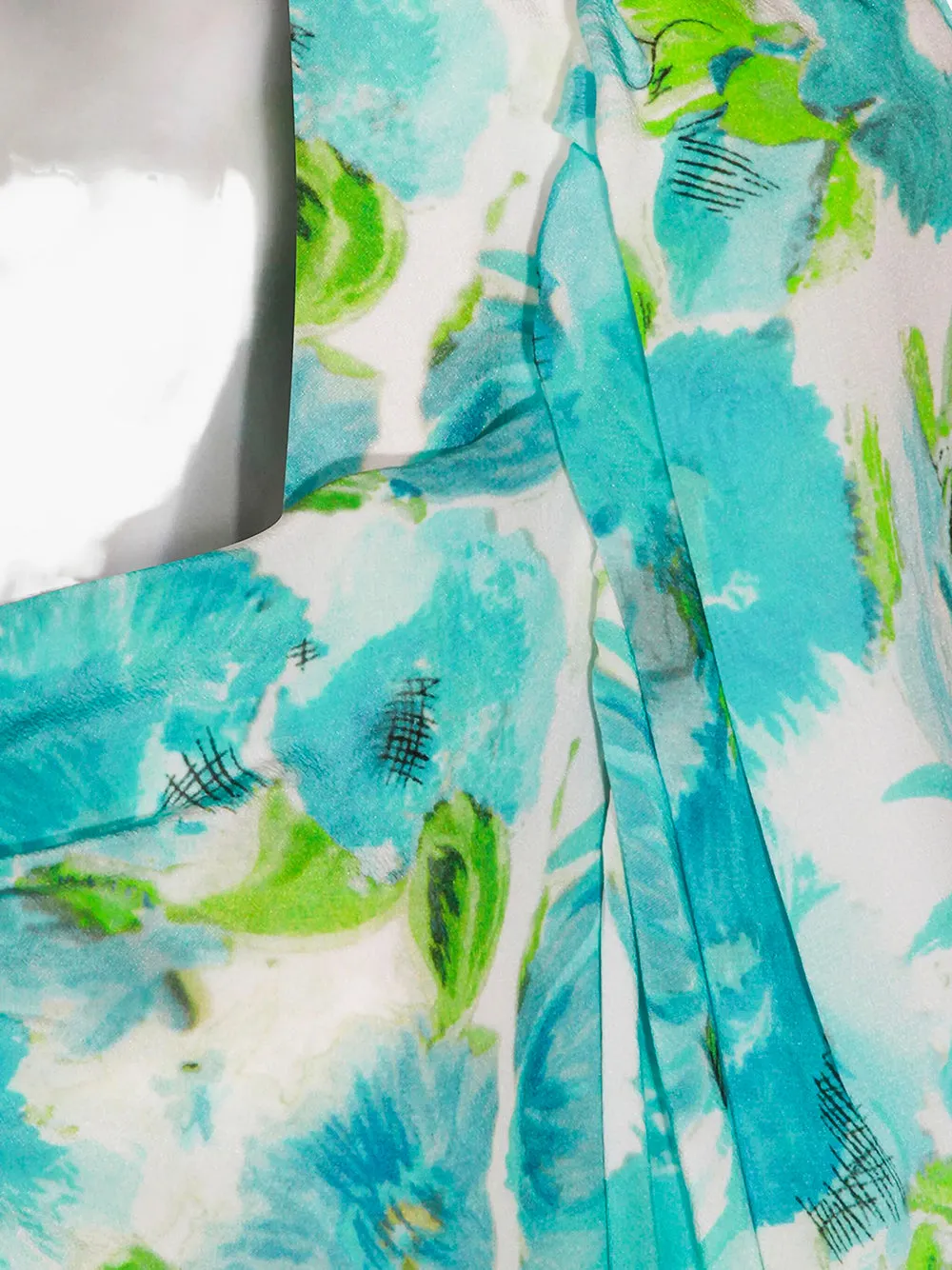 Floral Print Silk Dress sold by Wanan Luxury product image thumbnail 2