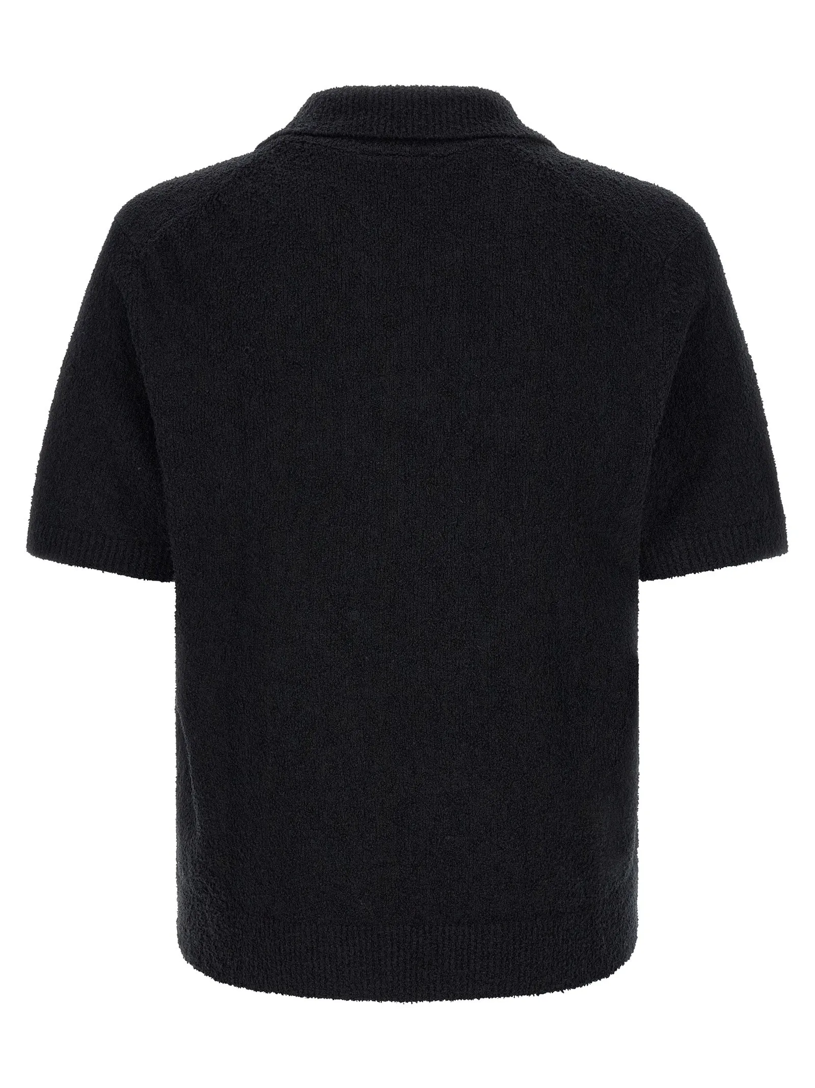Bouclé Knitted Shirt Polo Black sold by Wanan Luxury product image thumbnail 2