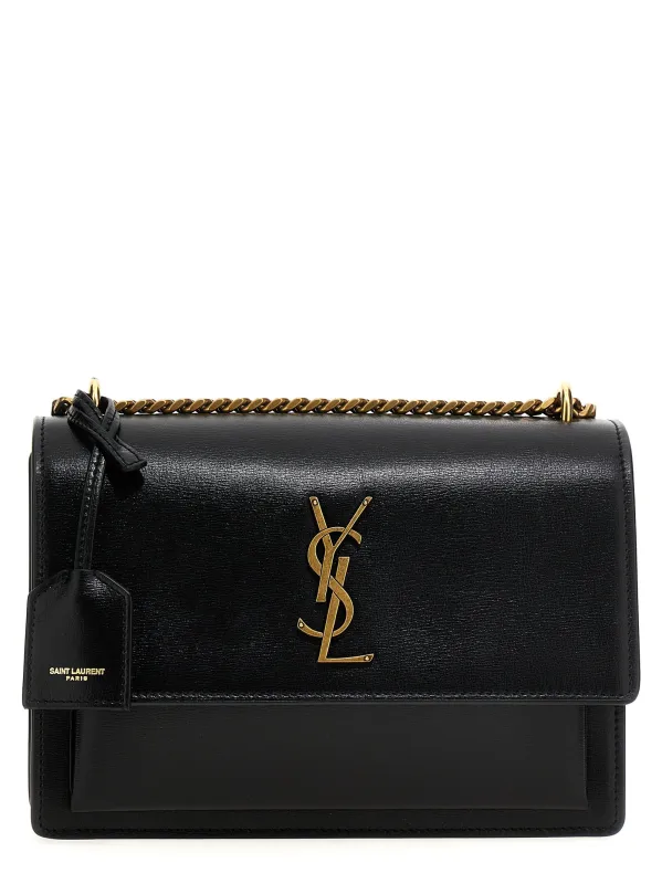 Sunset Crossbody Bags Black made by Yves Saint Laurent