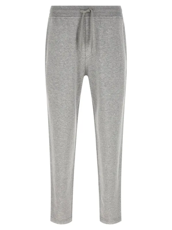 Double Sweatshirt Joggers Pants Gray made by Brunello Cucinelli