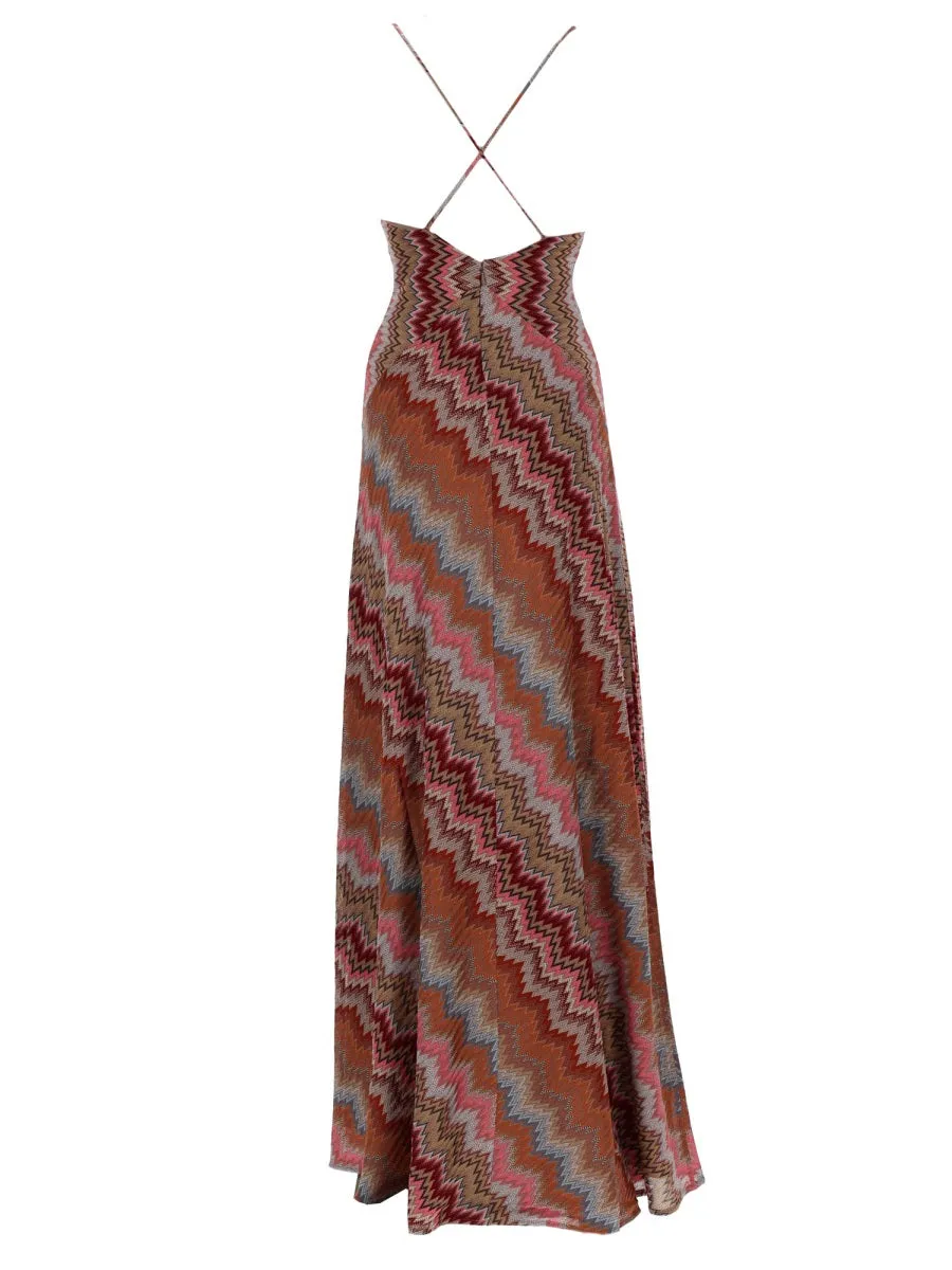 Abito Lungo Con Scollo A V sold by Wanan Luxury product image thumbnail 2