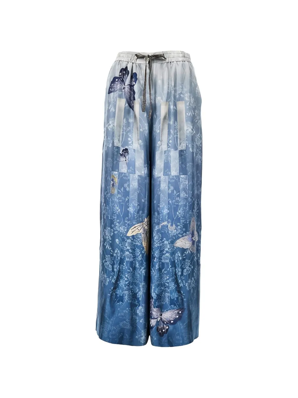 Printed Silk Trousers sold by Wanan Luxury