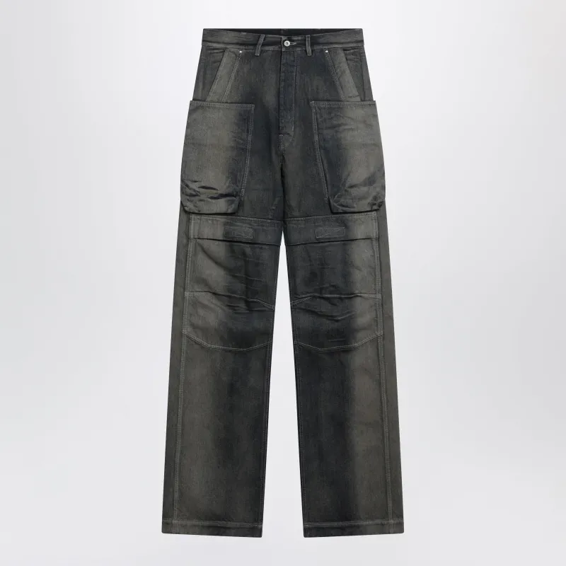 Stefan Cargo Straight-Leg Denim Jeans With Pockets made by Rick Owens