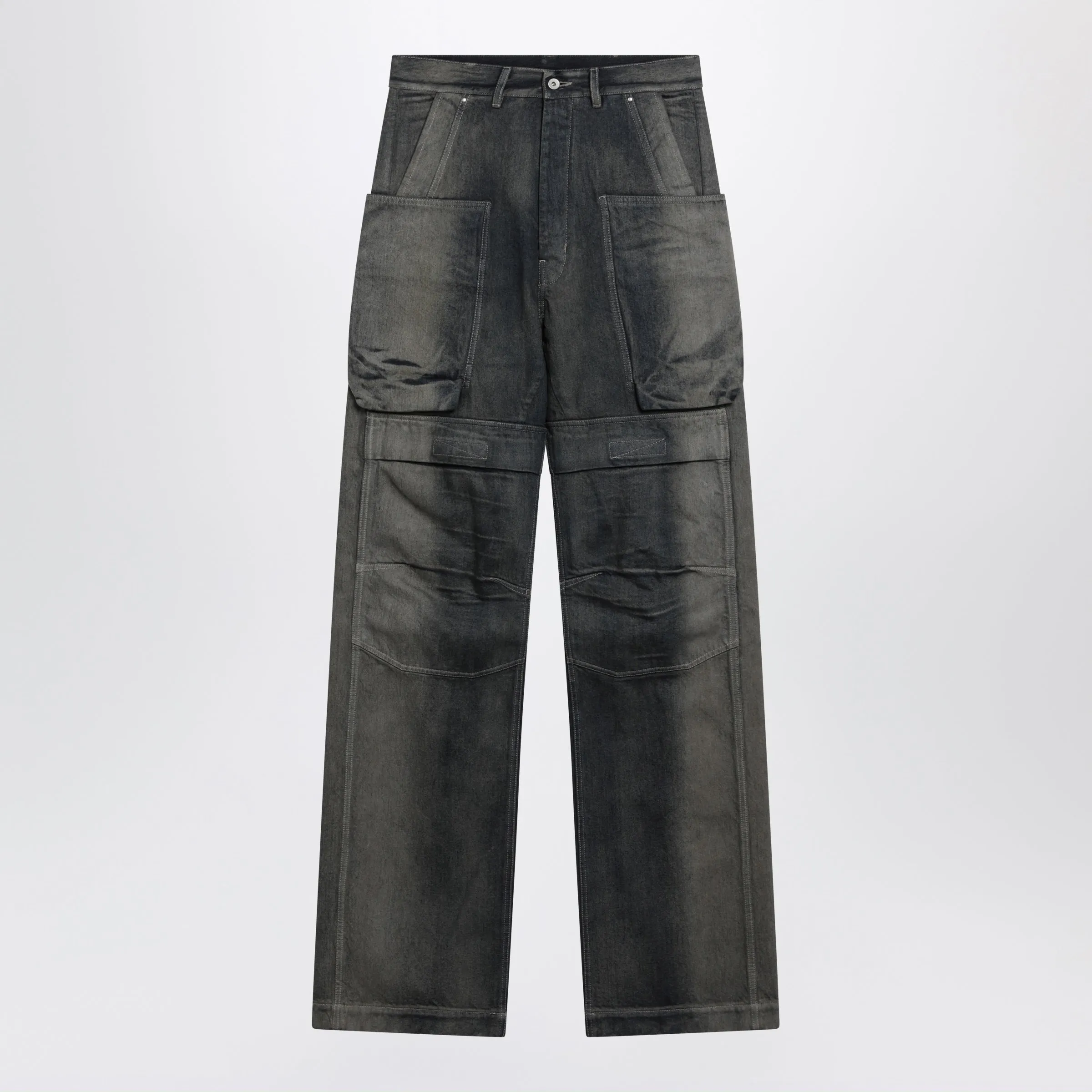 Stefan Cargo Straight-Leg Denim Jeans With Pockets sold by Wanan Luxury