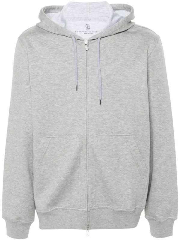 Cotton Blend Hoodie made by Brunello Cucinelli