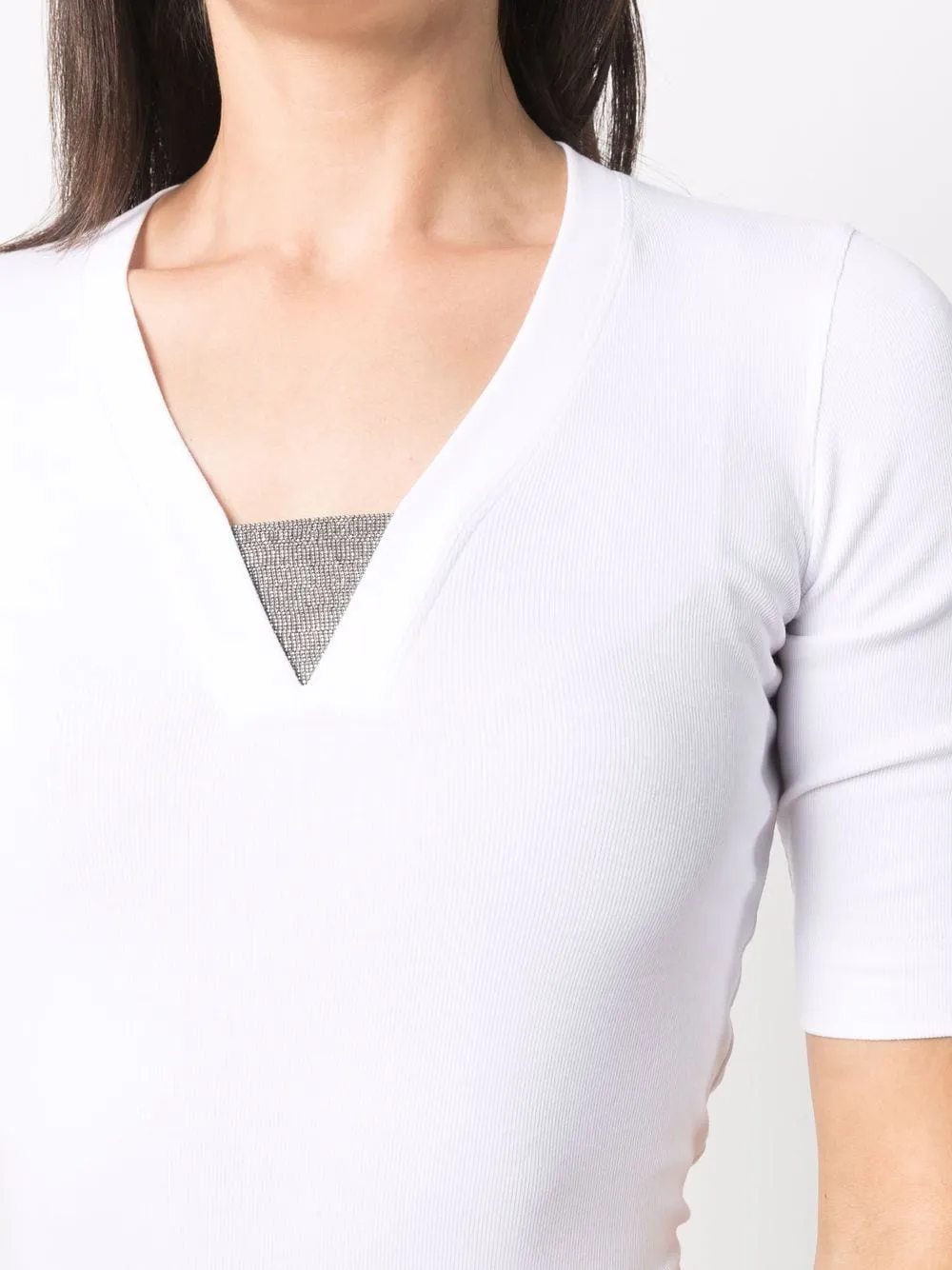 Cotton V-Necked Sweater sold by Wanan Luxury product image thumbnail 4
