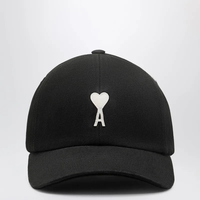 Black Ami De Coeur Baseball Cap made by Ami