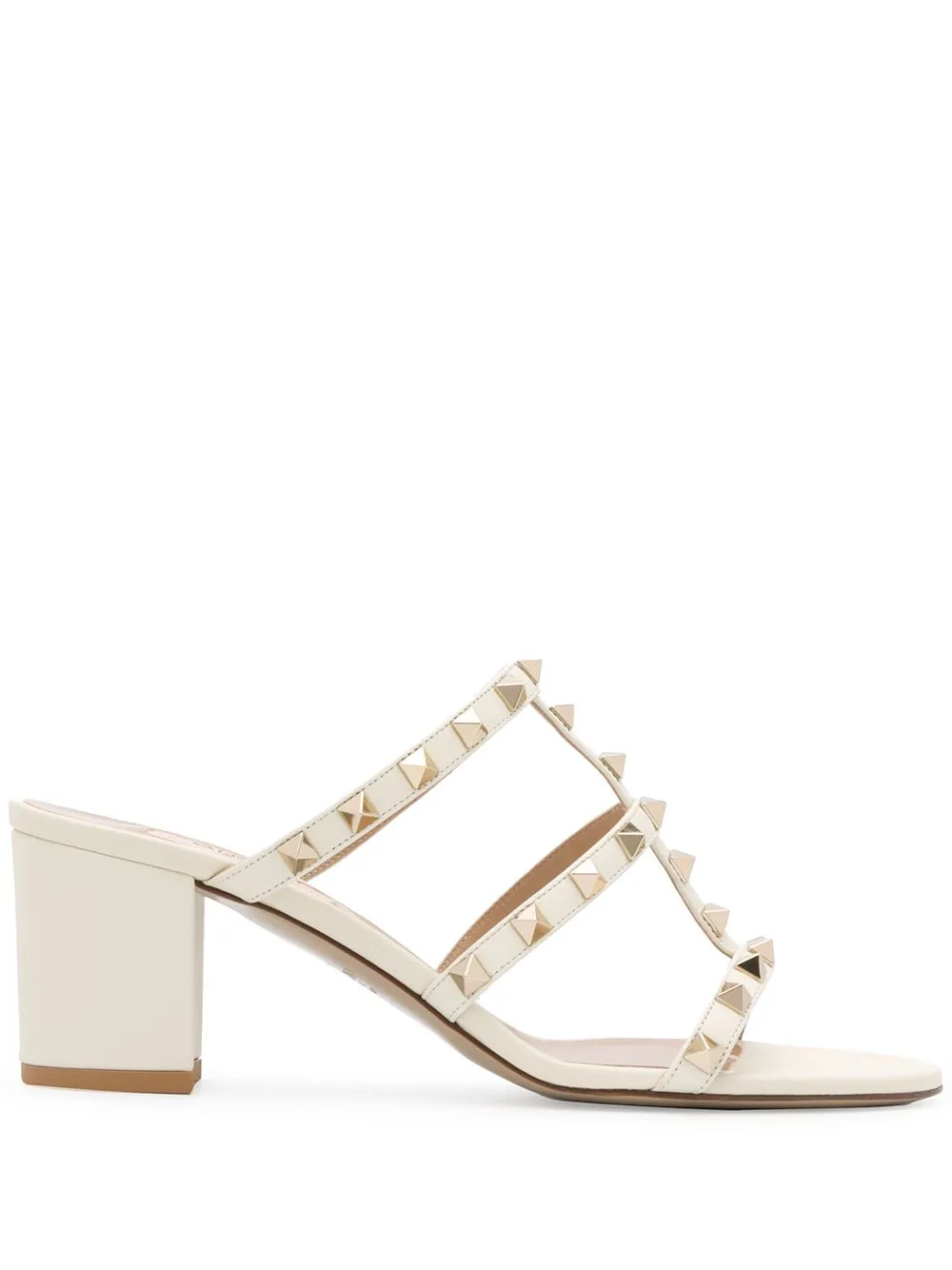 Rockstud Leather Sandals sold by Wanan Luxury