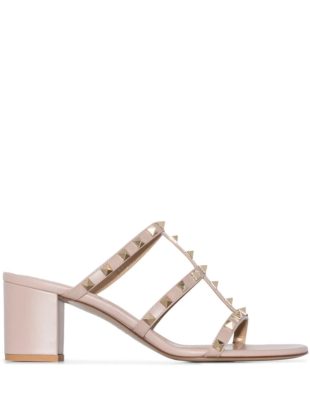 Rockstud Leather Sandals sold by Wanan Luxury