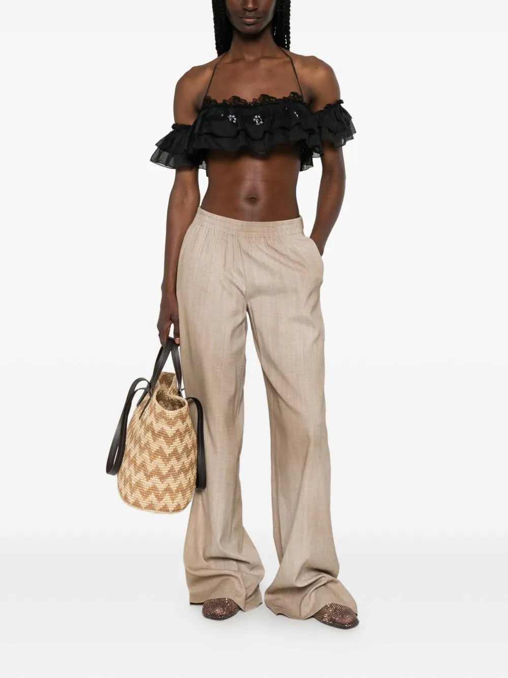 Trousers Marrone sold by Wanan Luxury product image thumbnail 4