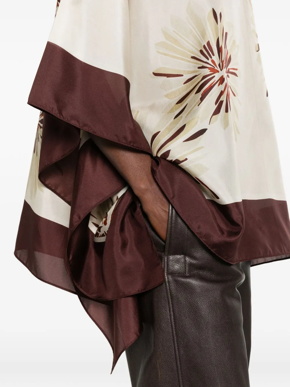 Printed Silk Blouse sold by Wanan Luxury product image thumbnail 4