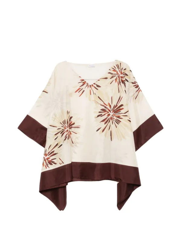 Printed Silk Blouse made by Brunello Cucinelli