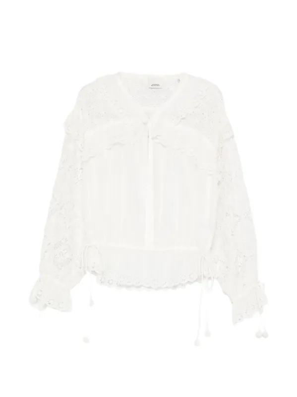 Nowana Silk Blend Blouse made by Isabel Marant