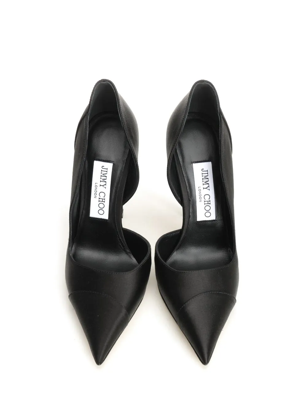 Brigitte DéColleté In Black Satin Pumps Black sold by Wanan Luxury product image thumbnail 5