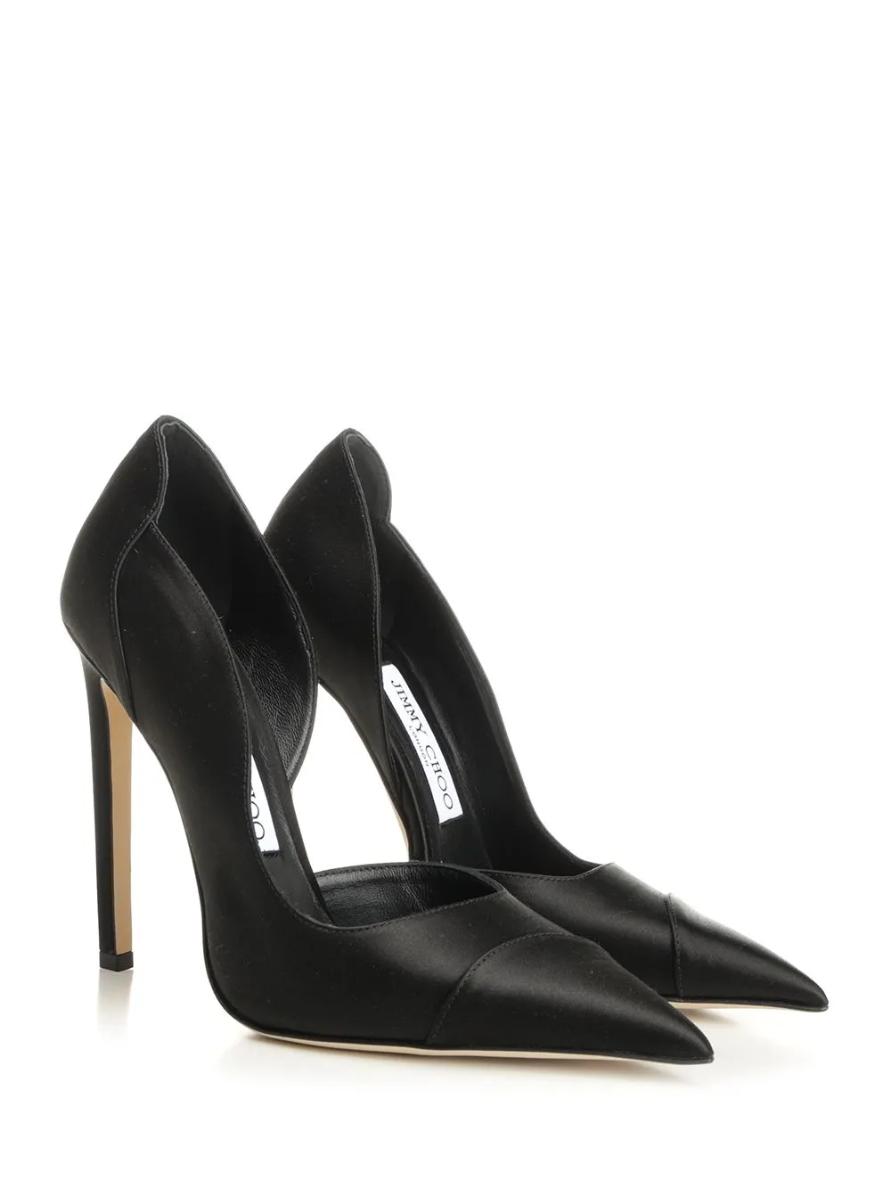 Brigitte DéColleté In Black Satin Pumps Black sold by Wanan Luxury product image thumbnail 2