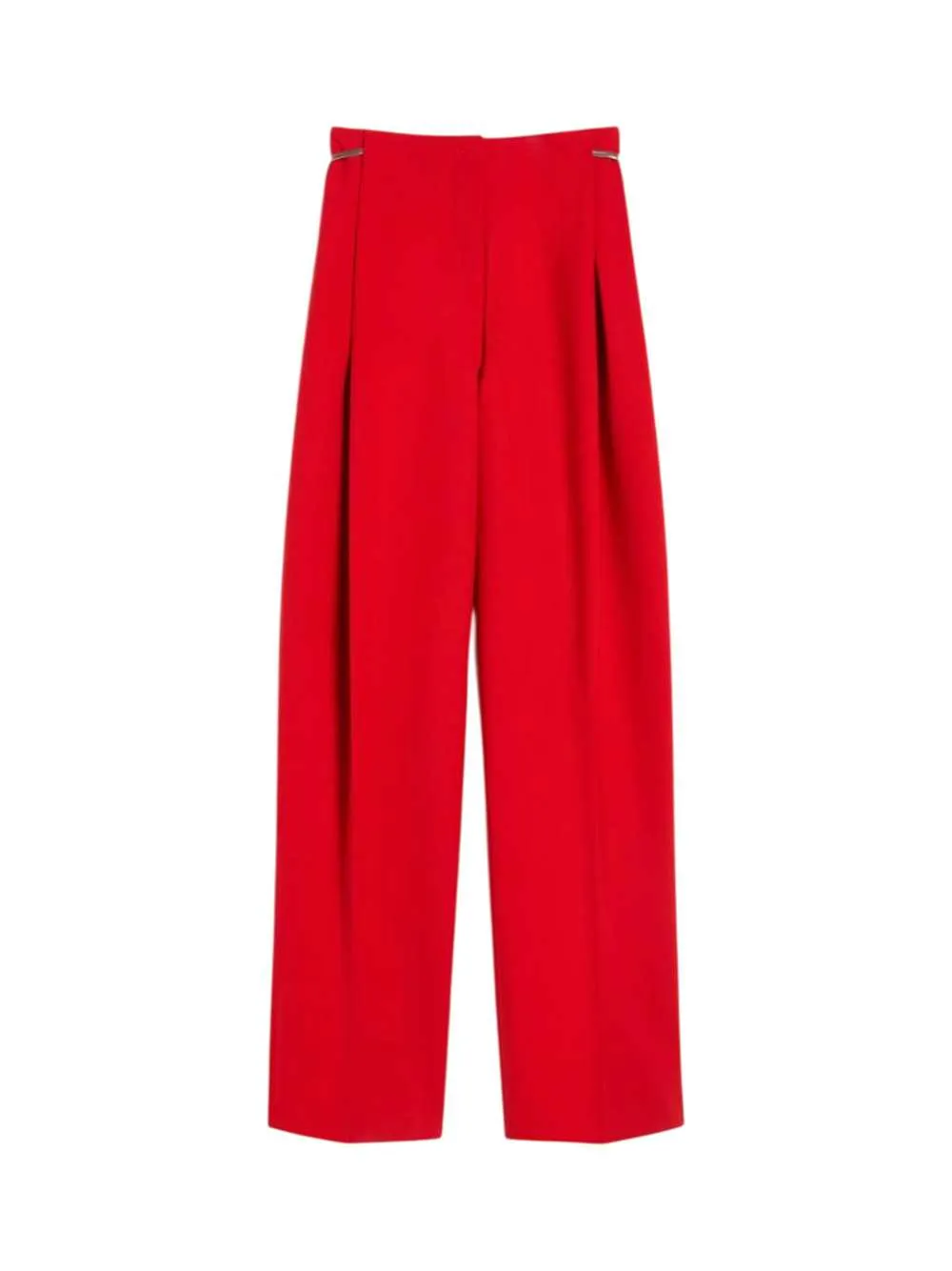 Stretch Wool Pleated Pants - Red sold by Wanan Luxury