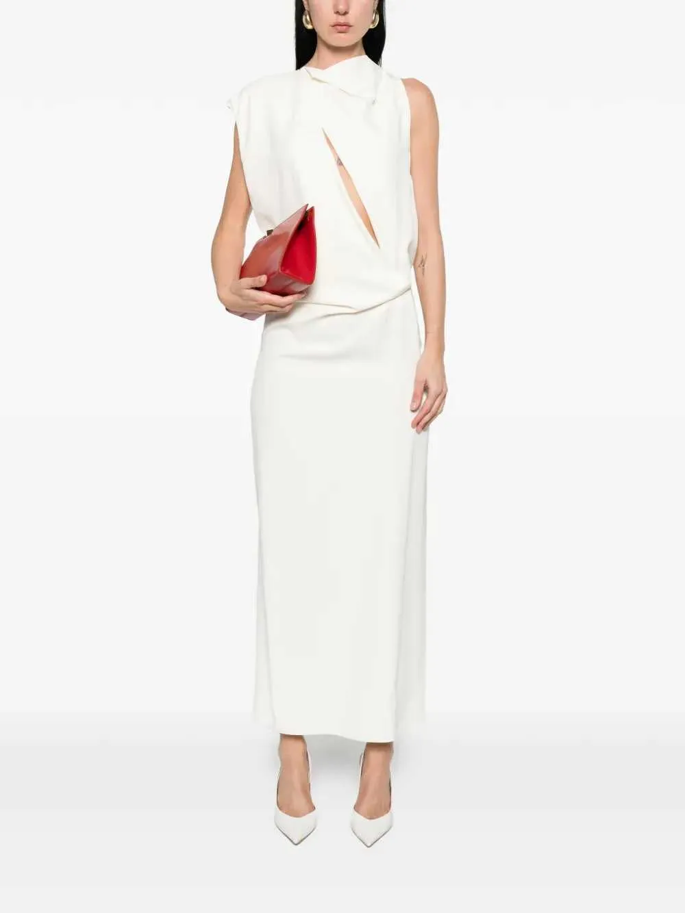 Draped Midi Dress sold by Wanan Luxury product image thumbnail 2