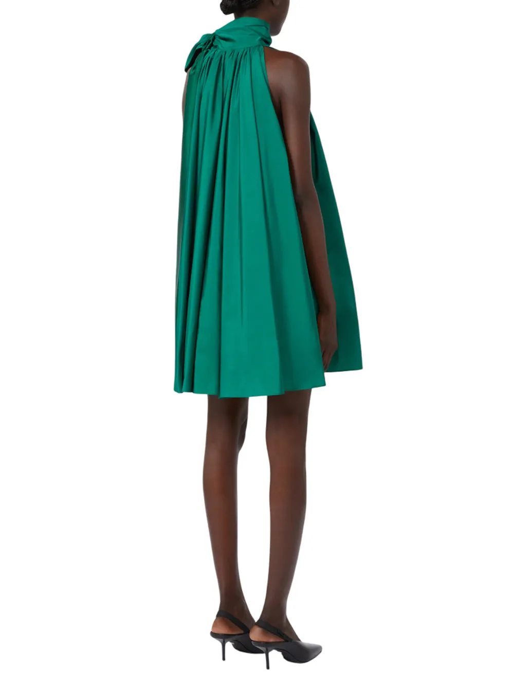 Short, Sleeveless, Flared Dress With A Pleated Design That Creates Volume. sold by Wanan Luxury product image thumbnail 4