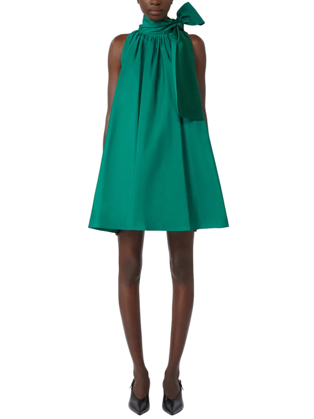 Short, Sleeveless, Flared Dress With A Pleated Design That Creates Volume. sold by Wanan Luxury product image thumbnail 2