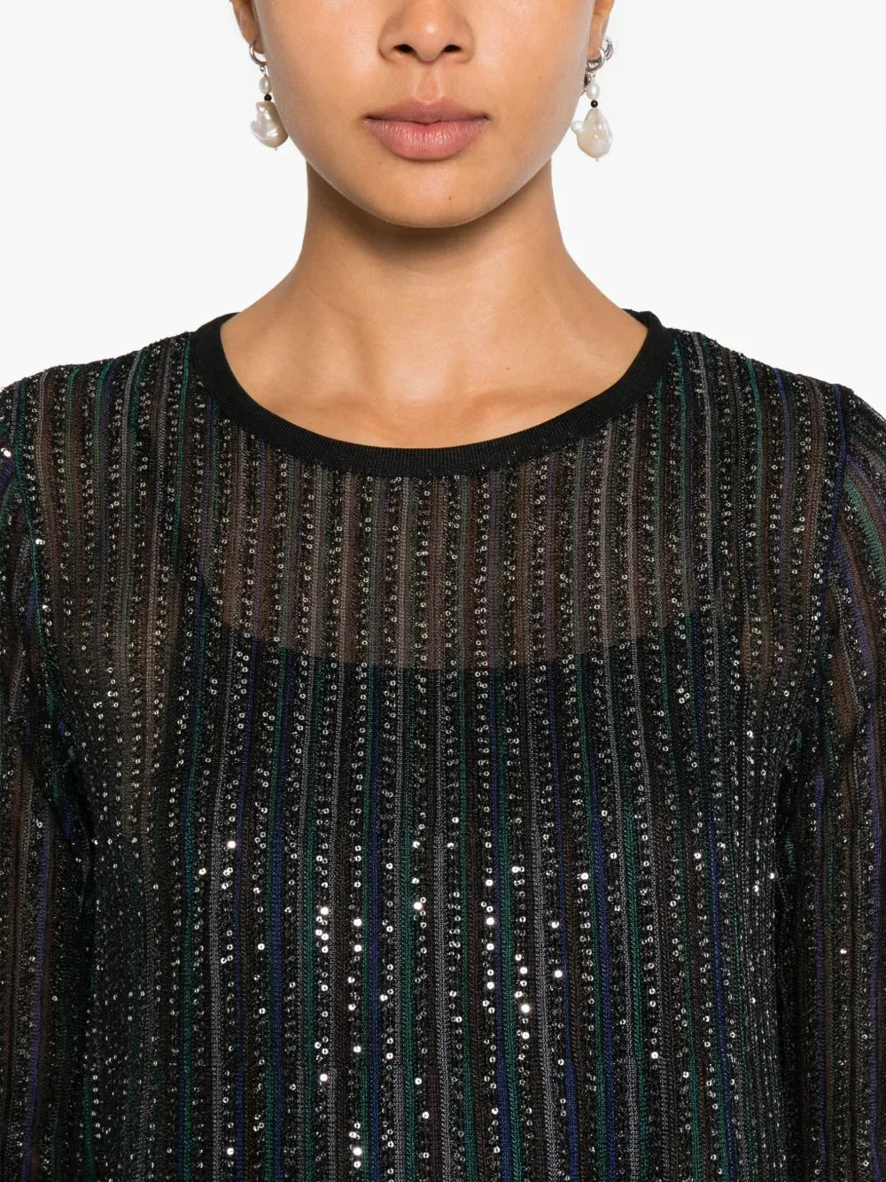 Decorated Striped Dress sold by Wanan Luxury product image thumbnail 4