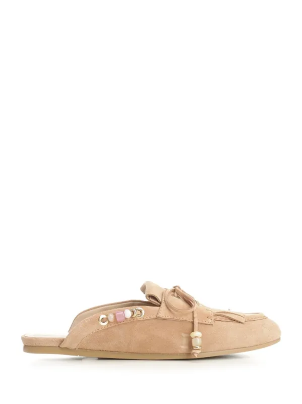 Tinsley Mule From Mallorca Sandals Beige made by Stuart Weitzman