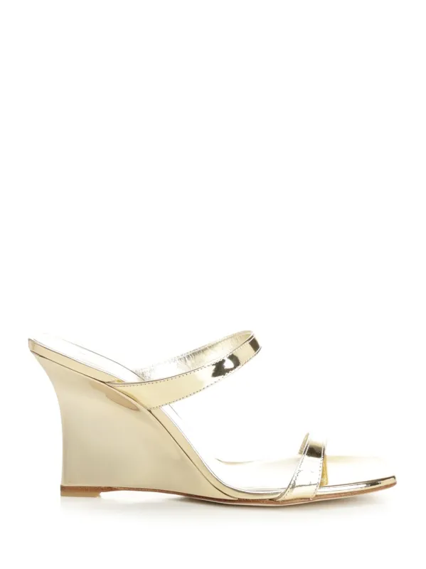 Vinnie Wedge Slide 85 Sandals Brown made by Stuart Weitzman