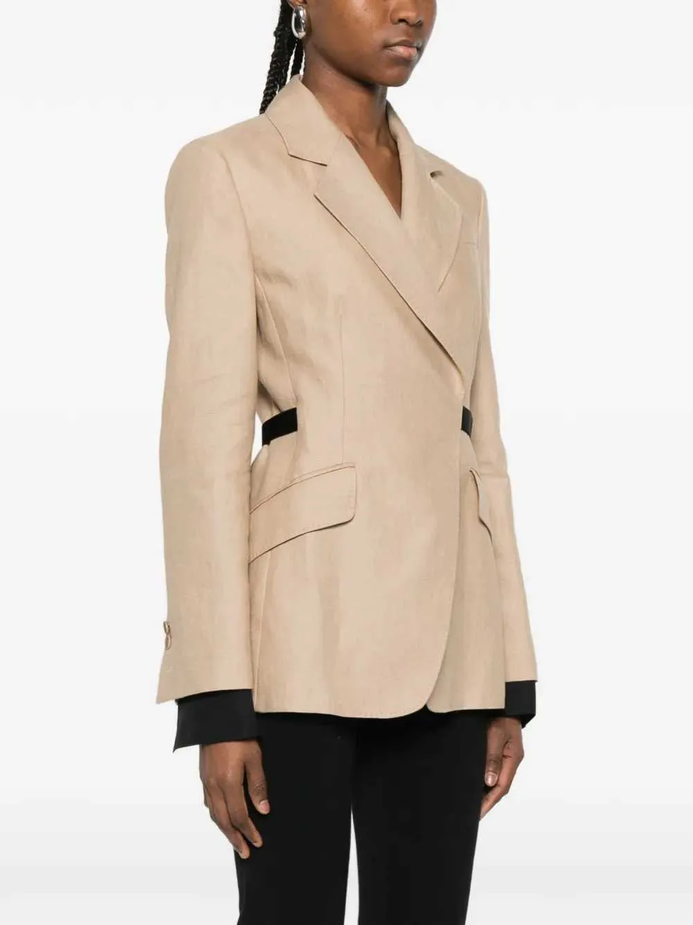 Mxsfionda Linen Blazer sold by Wanan Luxury product image thumbnail 3