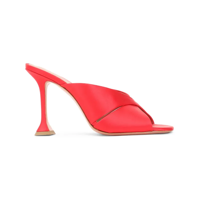 Mules Red made by Amina Muaddi