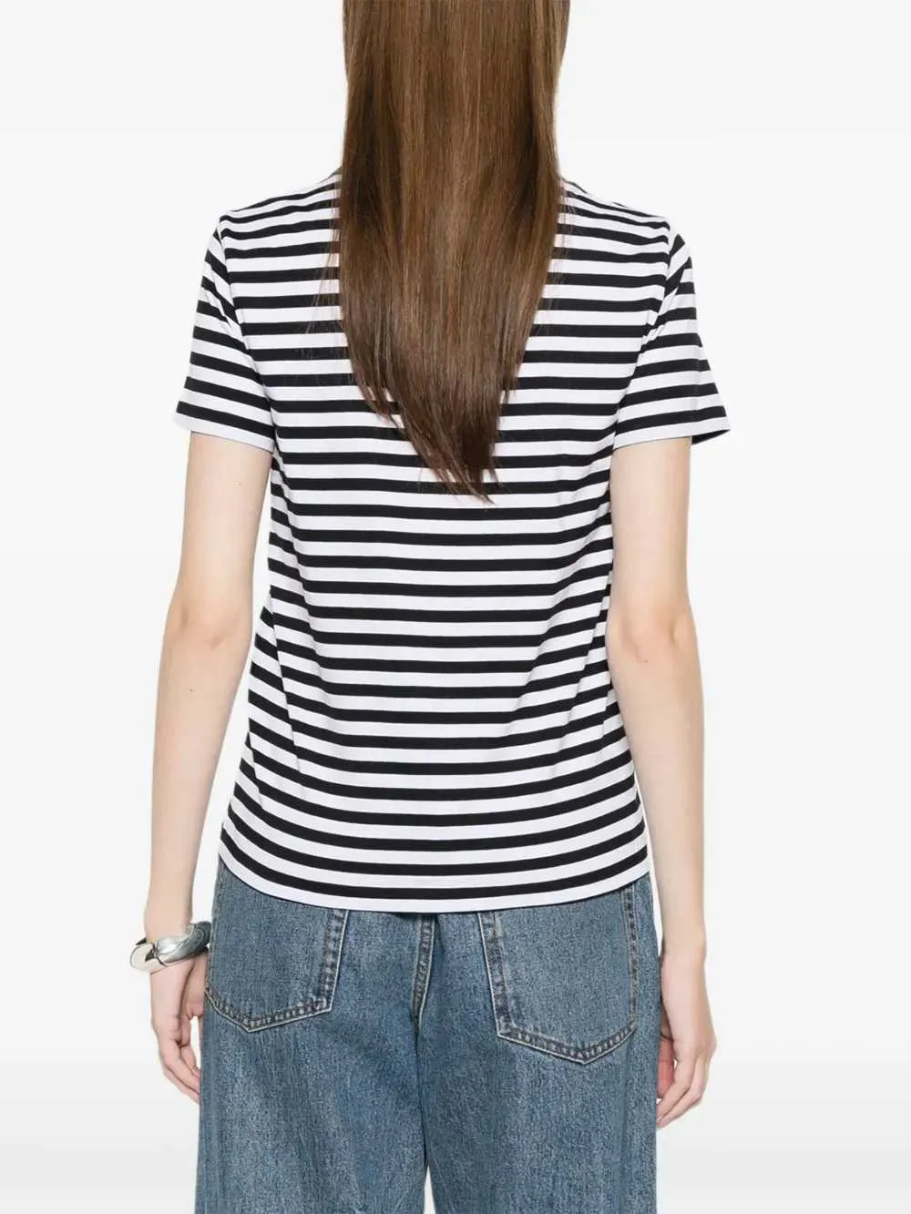 Striped T-Shirt With Applique sold by Wanan Luxury product image thumbnail 4