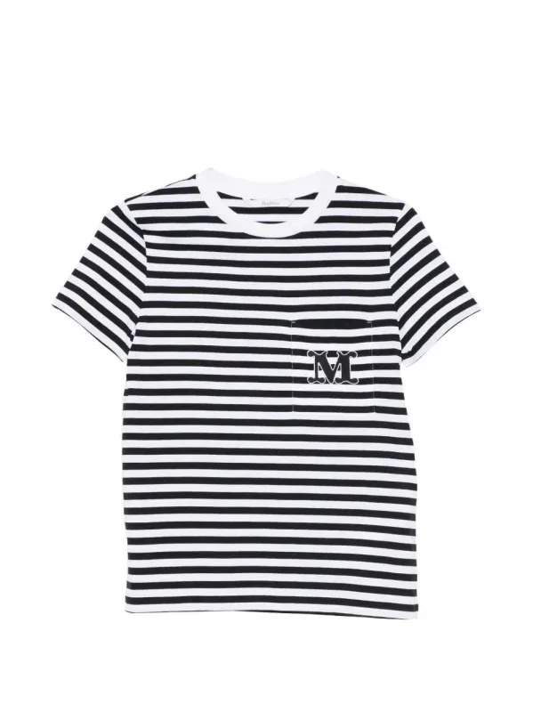 Striped T-Shirt With Applique made by MaxMara