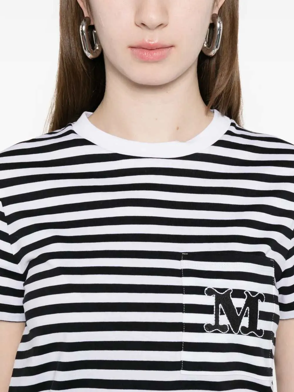 Striped T-Shirt With Applique sold by Wanan Luxury product image thumbnail 5