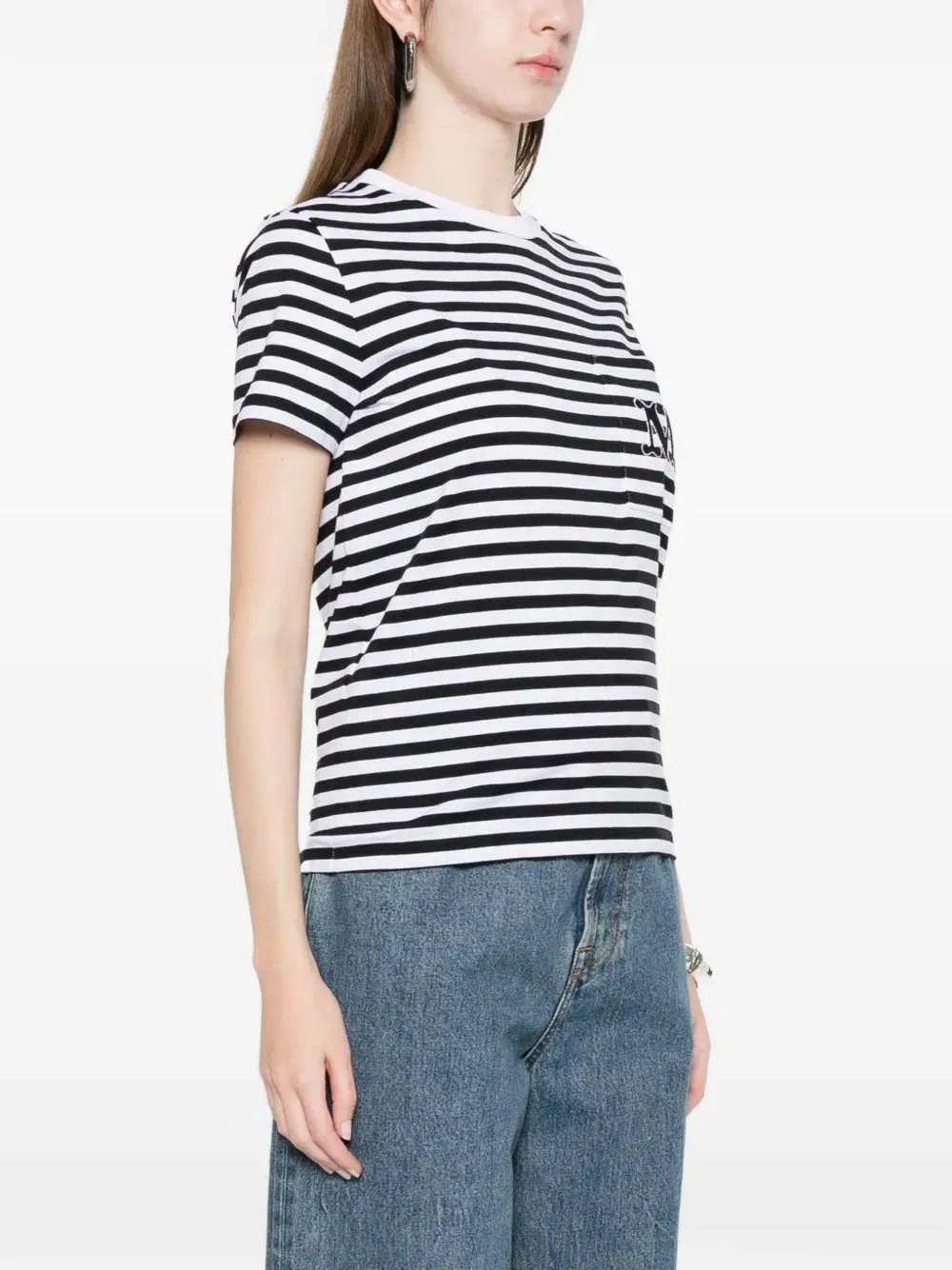 Striped T-Shirt With Applique sold by Wanan Luxury product image thumbnail 3