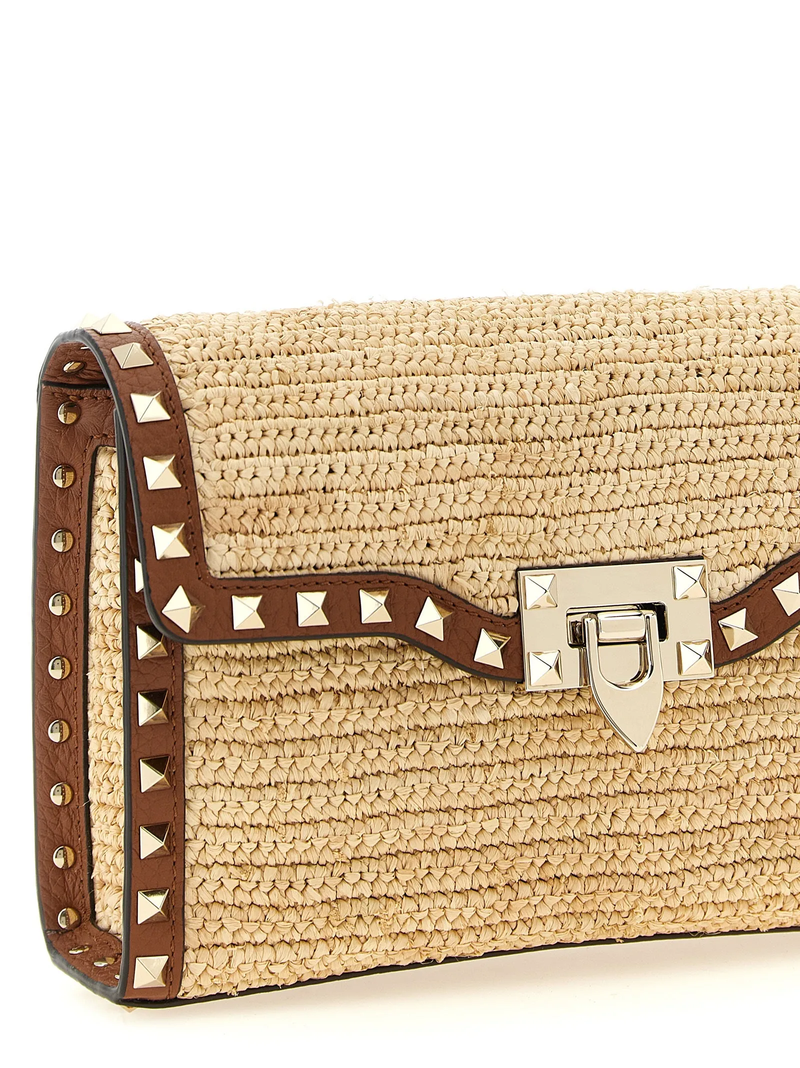 Rockstud Crossbody Bags Beige sold by Wanan Luxury product image thumbnail 3