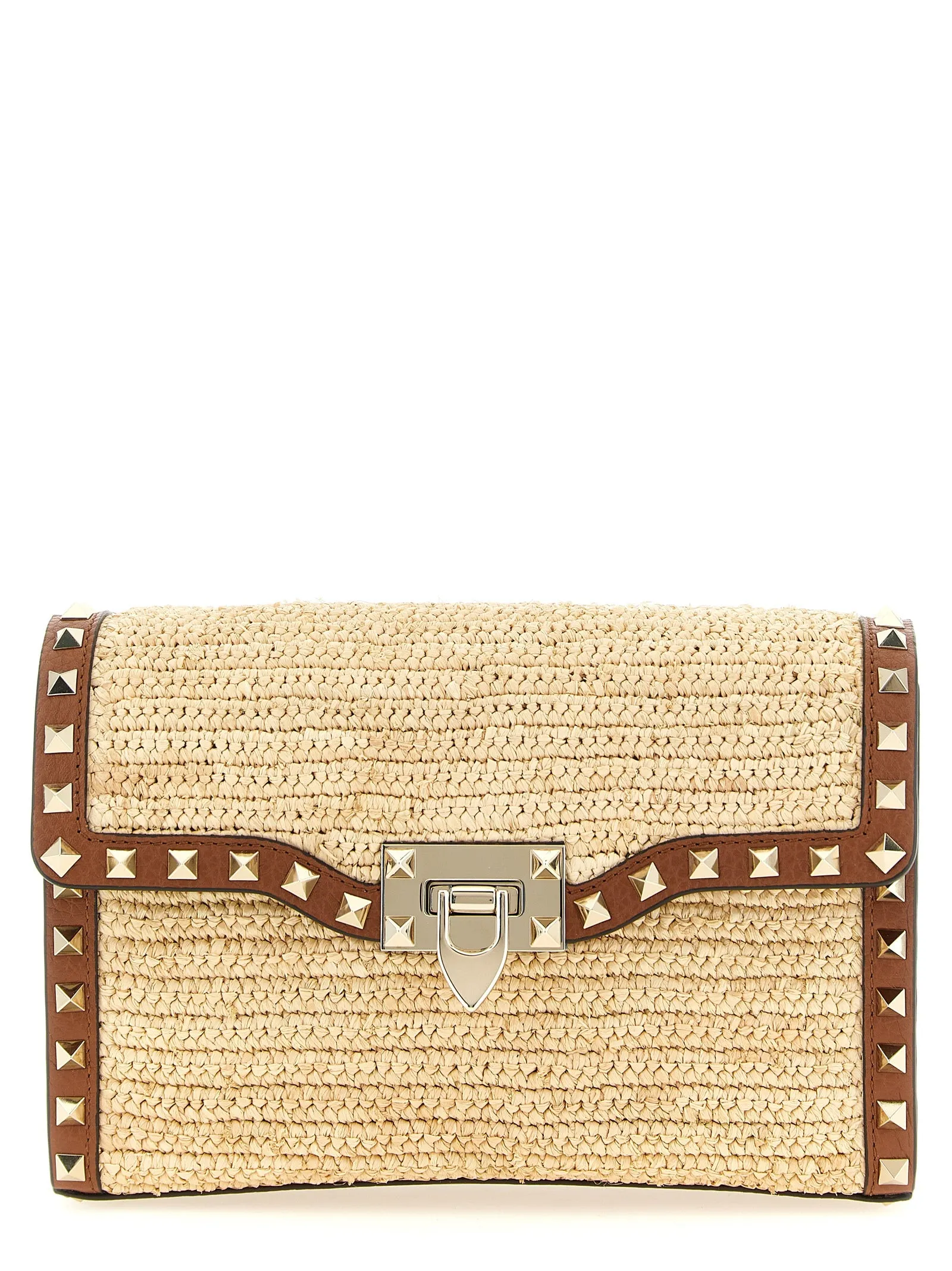 Rockstud Crossbody Bags Beige sold by Wanan Luxury
